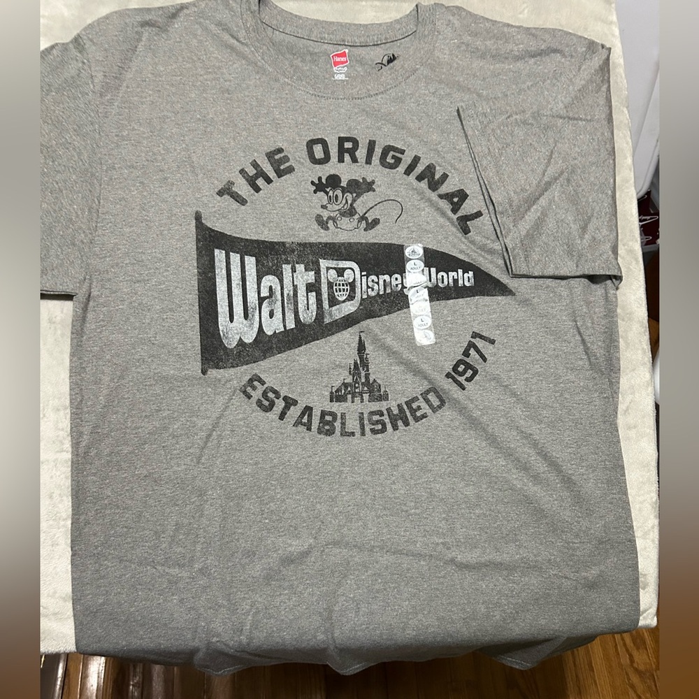 NWT Disney World Gray T-Shirt for Men